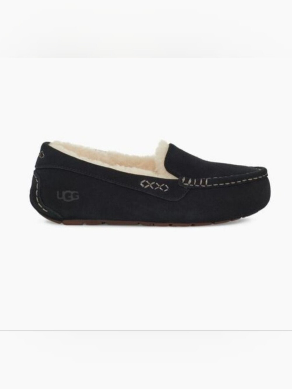 UGG Ansley Slippers Loafers Black 8 GUC